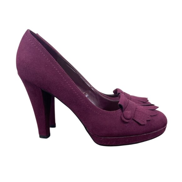 Naturalizer Merlot Fringe Womens Pumps 9.5M - Picture 3 of 11